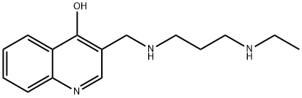 3-[[[3-(EthylaMino)propyl]aMino]Methyl]-4-quinolinol Struktur