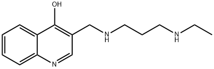 3-[[[3-(EthylaMino)propyl]aMino]Methyl]-4-quinolinol Structure