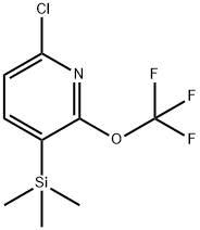 6-chloro-2-(trifluoroMethoxy)-3-(triMethylsilyl)pyridine Struktur