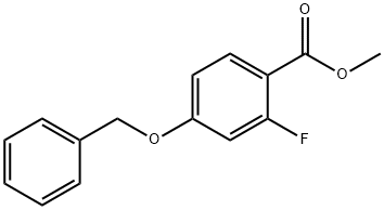 Methyl 4-benzyloxy-2-fluorobenzoate Struktur