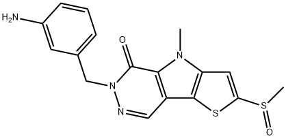 6-[(3-aMinophenyl)Methyl]-4,6-dihydro-4-Methyl-2-(Methylsulfinyl)-5H-Thieno[2',3':4,5]pyrrolo[2,3-d]pyridazin-5-one
