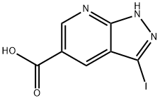 3-Iodo-1H-pyrazolo[3,4-b]pyridine-5-carboxylic acid Struktur