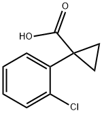 1-(2-CHLORO-PHENYL)-CYCLOPROPANECARBOXYLIC ACID,122143-19-5,结构式