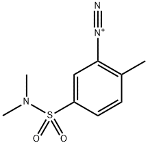 5-[(Dimethylamino)sulfonyl]-2-methylbenzenediazonium 结构式