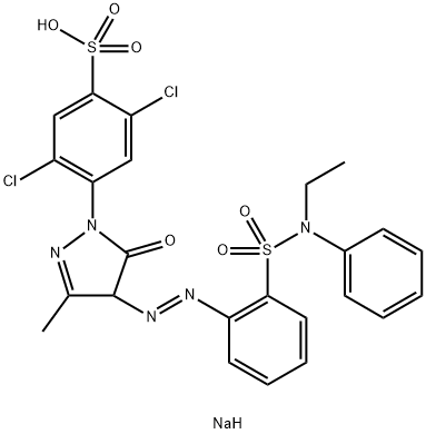 Natrium-2,5-dichlor-4-[4-[[2-[(ethylphenylamino)sulfonyl]phenyl]azo]-4,5-dihydro-3-methyl-5-oxo-1H-pyrazol-1-yl]benzolsulfonat