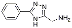 C-(5-Phenyl-4H-[1,2,4]triazol-3-yl)-methylamine 化学構造式