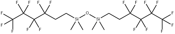 BIS(NONAFLUOROHEXYL)TETRAMETHYLDISILOXANE Structure