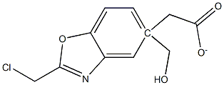 [2-(Chloromethyl)-1,3-benzoxazol-5-yl]-methyl acetate Struktur