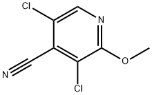 3,5-Dichloro-2-methoxyisonicotinonitrile Struktur