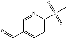 6-(Methylsulfonyl)nicotinaldehyde Struktur