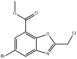 Methyl 5-bromo-2-(chloromethyl)-1,3-benzoxazole-7-carboxylate|5-溴-2-(氯甲基)苯并[D]噁唑-7-甲酸甲酯