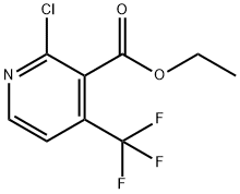 Ethyl 2-chloro-4-(trifluoromethyl)nicotinate 结构式