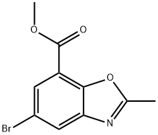 Methyl 5-bromo-2-methyl-1,3-benzoxazole-7-carboxylate Struktur