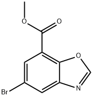 Methyl 5-bromo-1,3-benzoxazole-7-carboxylate Struktur