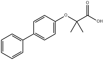 2-(1,1''-BIPHENYL-4-YLOXY)-2-METHYLPROPANOIC ACID Struktur