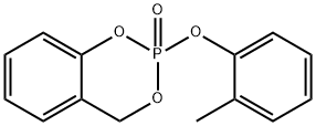 2-(邻甲苯基氧基)-4H-苯并[D][1,3,2]二氧杂膦杂环己烷-2-氧化物 结构式