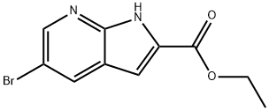 5-溴-1H-吡咯并[2,3-B]吡啶-2-羧酸乙酯, 1222175-21-4, 结构式