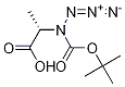 N-叔丁氧羰基-BETA-叠氮基-L-丙氨酸,122225-54-1,结构式