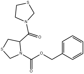 4-[(Thiazolidin-3-yl)carbonyl]thiazolidine-3-carboxylic acid benzyl ester Struktur