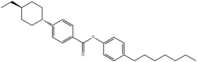 4-Heptylphenyl-4'-Trans-EthylcyclohexylBenzoate 化学構造式