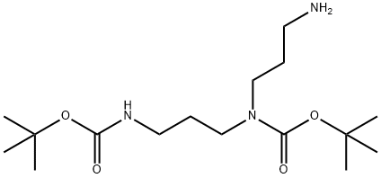 1,5-bis-Boc-1,5,9-triazanonane Struktur