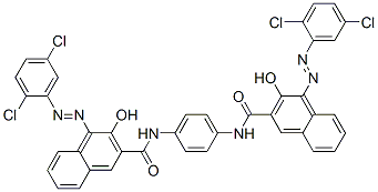 2-Naphthalenecarboxamide,N,N'-1,4-phenylenebis[4-[(2,5-dichlorophenyl)azo]-3-hydroxy- Struktur