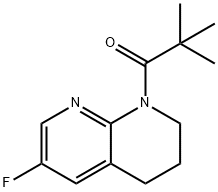 1-(6-Fluoro-3,4-dihydro-1,8-naphthyridin-1(2H)-yl) -2,2-dimethylpropan-1-one Struktur
