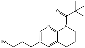 1-(6-(3-Hydroxypropyl)-3,4-dihydro-1,8-naphthyridin-1(2H)-yl)-2,2-dimethylpropan-1-one Struktur