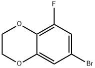 7-Bromo-5-fluoro-2,3-dihydrobenzo[1,4]dioxine 化学構造式