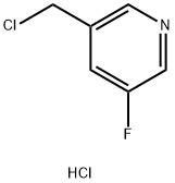 3-(クロロメチル)-5-フルオロピリジン塩酸塩 化学構造式