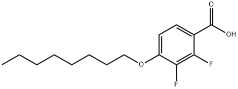 2,3-Difluoro-4-(octyloxy)-benzoic acid 结构式