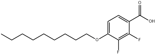 2,3-Difluoro-4-(nonyloxy)-benzoic acid 结构式