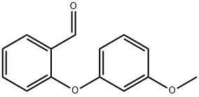 2-(3-メトキシフェノキシ)ベンズアルデヒド 化学構造式