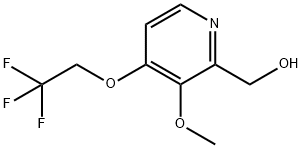 2-PYRIDINEMETHANOL, 3-METHOXY-4-(2,2,2-TRIFLUOROETHOXY)- Structure