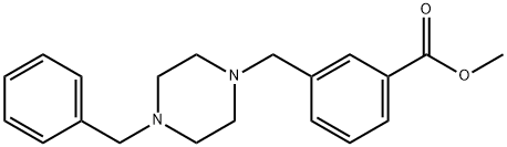 Methyl 3-[(4-benzylpiperazin-1-yl)methyl]benzoate Struktur