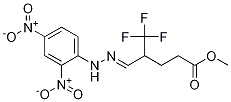(E)-Methyl 5-(2-(2,4-dinitrophenyl)hydrazono)-6,6,6-Trifluoro -ohexanoate Struktur