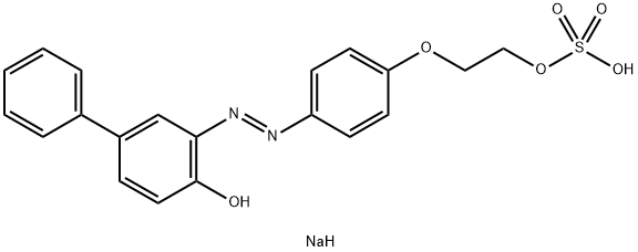 3-[[4-[2-(硫氧杂)乙氧基]苯基]偶氮[1,1'-联苯基]-4-醇钠,12235-21-1,结构式