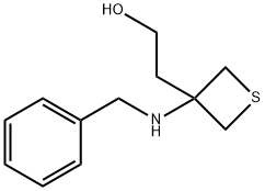 2-(3-(Benzylamino)thietan-3-yl)ethanol Struktur