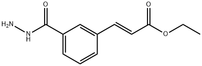 (E)-ethyl 3-(3-(hydrazinecarbonyl)phenyl)acrylate Structure