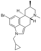 (8-beta)-13-Bromo-1-(cyclopropylmethyl)-6,8-dimethylergoline Struktur