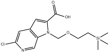 1223748-24-0 5-chloro-1-((2-(trimethylsilyl)ethoxy)methyl)-1H-pyrrolo[2,3-c]pyridine-2-carboxylic acid