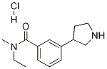 N-ethyl-N-methyl-3-(pyrrolidin-3-yl)benzamide hydrochloride Struktur