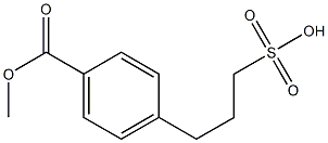 3-(4-(methoxycarbonyl)phenyl)propane-1-sulfonic acid 结构式