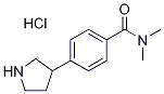 N,N-dimethyl-4-(pyrrolidin-3-yl)benzamide hydrochloride 结构式