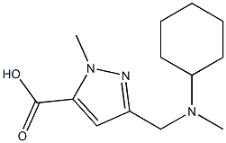 3-((cyclohexyl(methyl)amino)methyl)-1-methyl-1H-pyrazole-5-carboxylic acid