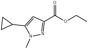 ethyl 5-cyclopropyl-1-methyl-1H-pyrazole-3-carboxylate Struktur