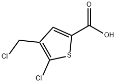 5-chloro-4-(chloromethyl)thiophene-2-carboxylic acid,1223748-49-9,结构式