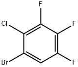 1-ブロモ-2-クロロ-3,4,5-トリフルオロベンゼン 化学構造式