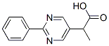 5-Pyrimidineacetic acid, -alpha--methyl-2-phenyl- (9CI) Structure