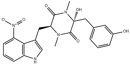 タキストミンA 化学構造式